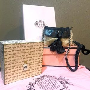 Juicy Couture vintage faux fur and sheep crossbody